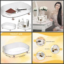 White New Drawer Makeup Storage Box Dormitory Finishing Plastic Shelf Cosmetics Skin Care Dressing Table Desktop