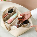 Large Capacity Cosmetic Bag Cosmetic Storage Bag PU Leather Portable Travel Toiletry Bag Women Cosmetic Bag Toiletries