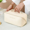 Large Capacity Cosmetic Bag Cosmetic Storage Bag PU Leather Portable Travel Toiletry Bag Women Cosmetic Bag Toiletries