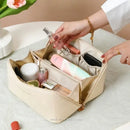 Large Capacity Cosmetic Bag Cosmetic Storage Bag PU Leather Portable Travel Toiletry Bag Women Cosmetic Bag Toiletries