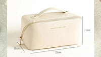 Large Capacity Cosmetic Bag Cosmetic Storage Bag PU Leather Portable Travel Toiletry Bag Women Cosmetic Bag Toiletries