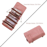 Large Capacity Cosmetic Bag Cosmetic Storage Bag PU Leather Portable Travel Toiletry Bag Women Cosmetic Bag Toiletries