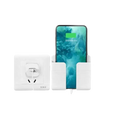 Wall mount phone charging holder on Phoneplugbox Wall Mount Wizard, punch free wall mount
