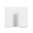 White plastic wall mount phone, punch free wall mount for easy setup