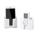 White plastic wall mount phone storage containers on Chill With Your Phone phoneplugbox wall mount wizard