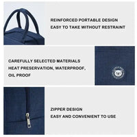Insulated Lunch Bag Women Kids Cooler Bag Thermal Bag Portable Ice Pack Tote Canvas Food Container Food Picnic Bags