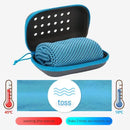 Clearance_Quick Drying Cooling Towel Soft Breathable Chilly Sweat Absorption Cold Towel with Storage Box Sports Running