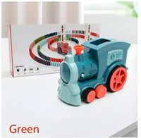 Domino Dash Express™ Electric Train Set for Kids - Green / 120PCS