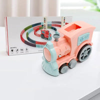 Domino Dash Express™ Electric Train Set for Kids - Pink / 180pcs