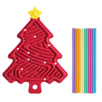 Christmas Tree Decompression Plate Space Sensory Children’s Educational Toys - Christmas Red