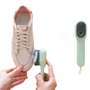 Shoe cleaning brush with dense bristles.