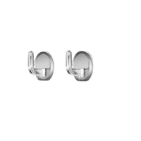 Adhesive double hook with dimensions.