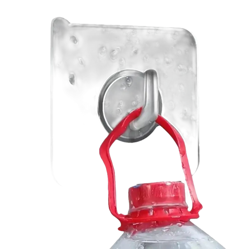 Clear Adhesive Hooks - Heavy-Duty Multi-Purpose Rack