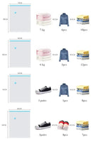 1PC Transparent Border Vacuum Bag For Clothes Storage Bag Home Organizer Compressed Seal Travel Saving Bag