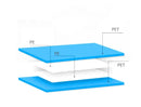 1PC Transparent Border Vacuum Bag For Clothes Storage Bag Home Organizer Compressed Seal Travel Saving Bag