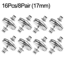 4/8 pairs of detachable curtain magnetic buttons fixed clips to prevent light adjustment - 8 Pairs(17mm)