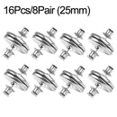 4/8 pairs of detachable curtain magnetic buttons fixed clips to prevent light adjustment - 8 Pairs(25mm)