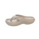 Beige thong sandal.