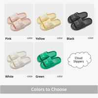 Cloud slippers in various colors.
