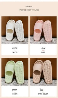 4cm Summer Non-slip Soft Cloud Slippers Women Comfy Eva Thick Platform Slides Woman Couple Bathroom Home Flip Flops