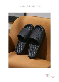 4cm Summer Non-slip Soft Cloud Slippers Women Comfy Eva Thick Platform Slides Woman Couple Bathroom Home Flip Flops