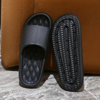 4cm Summer Non-slip Soft Cloud Slippers Women Comfy Eva Thick Platform Slides Woman Couple Bathroom Home Flip Flops