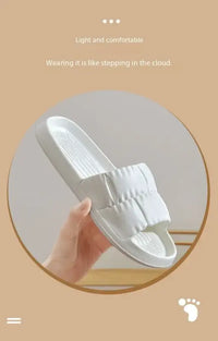 2025 Women Soft Sole Cloud Slippers Thick Platform Indoor Outdoor Beach Sandals Summer EVA Non Slip Flip Flops