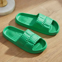 2025 Women Soft Sole Cloud Slippers Thick Platform Indoor Outdoor Beach Sandals Summer EVA Non Slip Flip Flops - Green