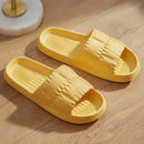 2025 Women Soft Sole Cloud Slippers Thick Platform Indoor Outdoor Beach Sandals Summer EVA Non Slip Flip Flops - Yellow