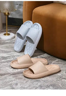 4cm Thick Platform Pillow Slippers Women 2024 Summer Eva Soft Sole Indoor Slides Woman Flat Non Slip Bathrooom Home
