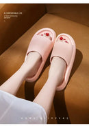 4cm Thick Platform Pillow Slippers Women 2024 Summer Eva Soft Sole Indoor Slides Woman Flat Non Slip Bathrooom Home
