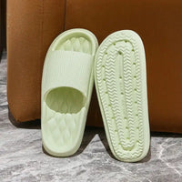 4cm Thick Platform Pillow Slippers Women 2024 Summer Eva Soft Sole Indoor Slides Woman Flat Non Slip Bathrooom Home