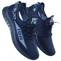 Black athletic shoes.