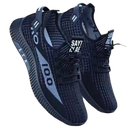 Pair of black athletic shoes.