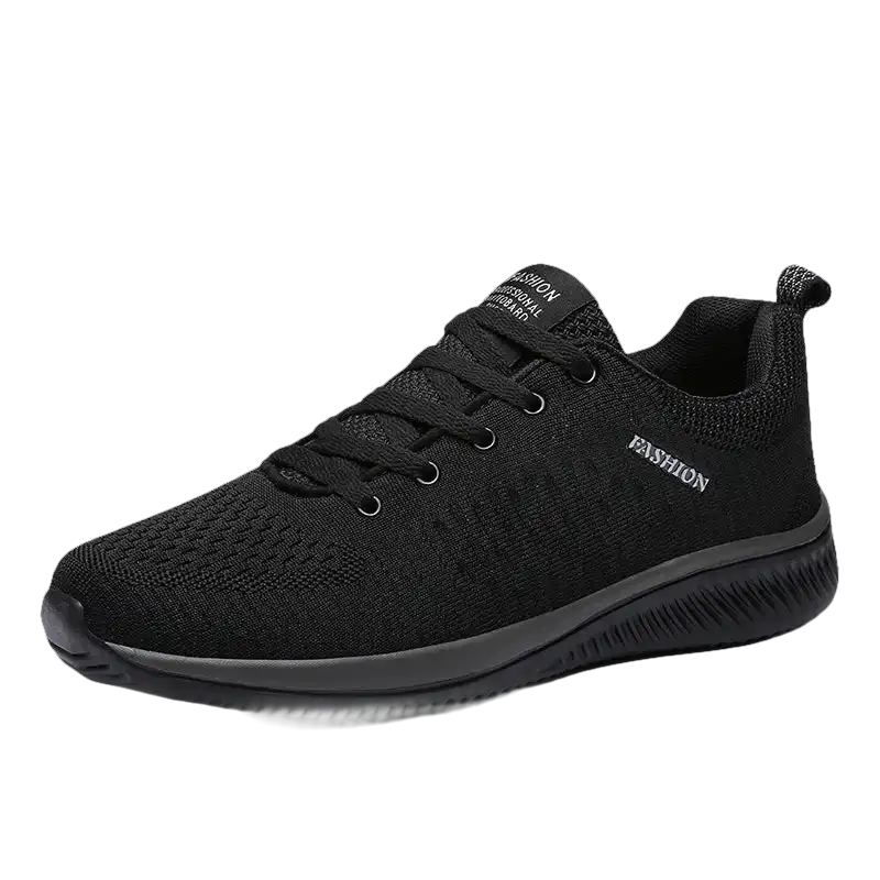 Comfy Black Men’s Lightweight Running Shoes