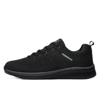 Black athletic shoe.