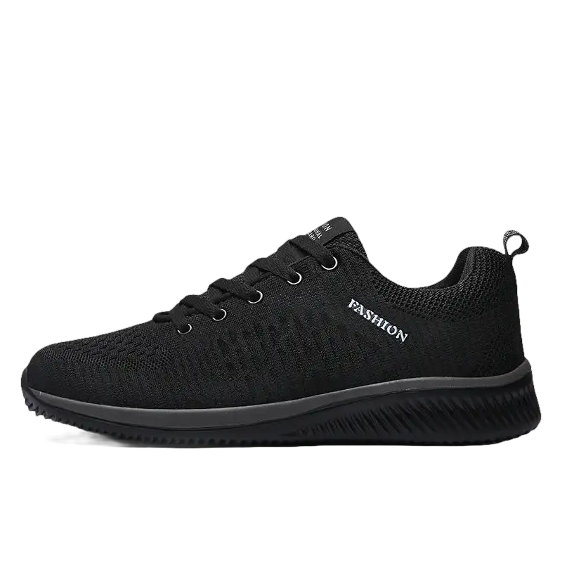 Comfy Black Men’s Lightweight Running Shoes