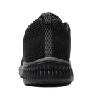Black mesh running shoe.