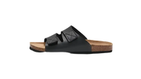 Black double-strap sandal.