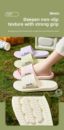 Men’s Flat Bottom Slip-On Summer Shoes Indoor Home Anti-Slip Thick EVA Couples Sandals Comfortable Sensation Slippers