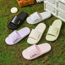 Men’s Flat Bottom Slip-On Summer Shoes Indoor Home Anti-Slip Thick EVA Couples Sandals Comfortable Sensation Slippers