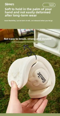 Men’s Flat Bottom Slip-On Summer Shoes Indoor Home Anti-Slip Thick EVA Couples Sandals Comfortable Sensation Slippers