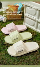 Men’s Flat Bottom Slip-On Summer Shoes Indoor Home Anti-Slip Thick EVA Couples Sandals Comfortable Sensation Slippers