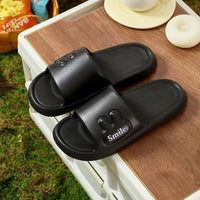 Men’s Flat Bottom Slip-On Summer Shoes Indoor Home Anti-Slip Thick EVA Couples Sandals Comfortable Sensation Slippers