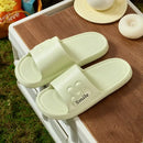 Men’s Flat Bottom Slip-On Summer Shoes Indoor Home Anti-Slip Thick EVA Couples Sandals Comfortable Sensation Slippers