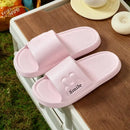 Men’s Flat Bottom Slip-On Summer Shoes Indoor Home Anti-Slip Thick EVA Couples Sandals Comfortable Sensation Slippers