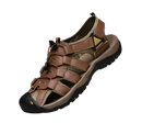 Brown leather fisherman sandal.