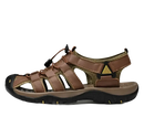 Brown leather fisherman sandal.