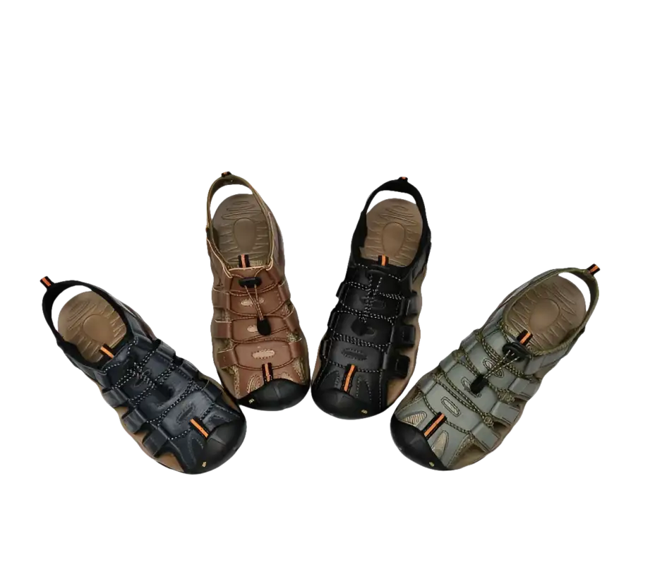 Four leather sandals.