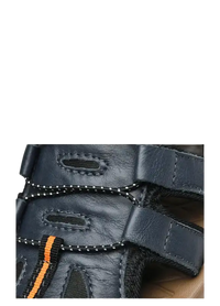 Leather sandal details.